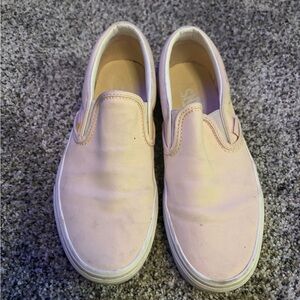 Vans Slip-On Flats in Light Pink